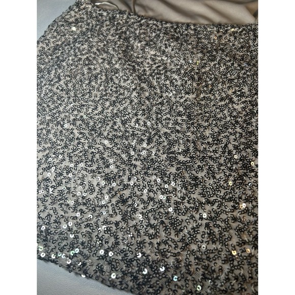 Mango Sequin V Neck Cami Tank Spagetti Strap Lined Sparkly Chic Top Size XS / 2 - Picture 7 of 14